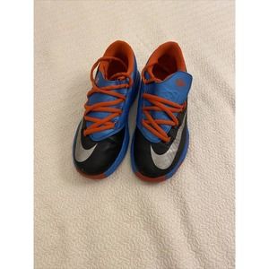 Nike KD VI Hero Turbo Youth Blue Red Black Basketball Shoes Size 1Y 599478-002